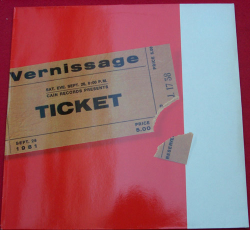 USED LP Vernisage TICKET CONDITION : COVER : M- - DISC : M- 국가 : GERMANY 레이블 : Cain original first press 년도 : 1981 커버