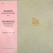 Barber - String quartet In B Minor Op.2 + Weinberg - String Quartet No.7 In C Major, Op.59