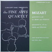 Mozart - Quintet K.407 For Horn And Strings + Quartet K.370 For Oboe And Strings