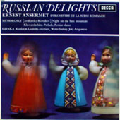 Russian Delights : Mussorgsky - A Night On The Bare Mountain + Glinka - Russian And Ludmilla-Overture [1964 UK 1st Pressing, ED1]