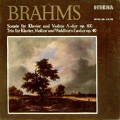 Brahms - Sonata For Violin And Piano In A major, Op.100 + Trio For Horn, Violin And Piano In E Flat Major, Op.40