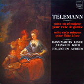 Telemann - Suite En Re Majeur Pour Viole De Gambe + Suite En La Mineur Pour Flute A Bec