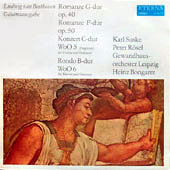 Beethoven - Romanze G-Dur Op.40 & F-Dur Op.50 + Konzert C-Dur WoO 5 (Fragment) Fur Violine Und Orchester + Rondo B-Dur WoO 6