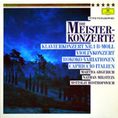 Tschaikowsky - Die Meisterkonzerte : Klavierkonzert Nr.1 B-Moll Op.23 + Violinkonzert + Rokoko-Variationen + Capriccio Italien [2LP Boxset]