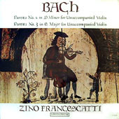 J.S. Bach - Partita No.2 In D Minor For Unaccompanied Violin + Partita No.3 In E Major For Unaccompanied Violin