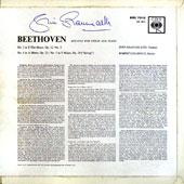 Beethoven - Sonatas For Violin And Piano No.3 In E Flat Major + No.4 In A Minor + No.5 In F Major "Spring" [With Autograph]