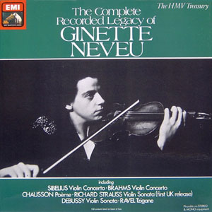 The Complete Recorded Legacy Of Ginette Neveu [4LP Boxset]