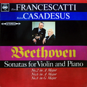 Beethoven - Sonatas For Violin And Piano No.2 In A Major + No.6 In A Major + No.8 In G Major