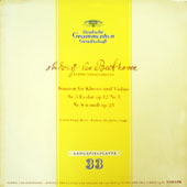 Beethoven - Sonaten Fur Klavier Und Violine Nr.3 Es-Dur Op.12 Nr.3 + Nr.4 A-Moll Op.23
