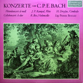Konzert Von C.P.E. Bach : Flotenkonzert D-Moll + Cellokonzert A-Dur