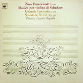 Musica Per Violino Di Schubert : Grande Fantasia OP.159 + Sonatine N.1 E 3