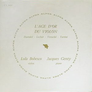 L'Age D'Or Du Violon : Haendel + Leclair + Veracini + Tartini