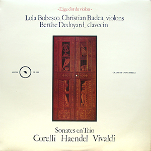 Sonates En Trio: Corelli + Haendel + Vivaldi