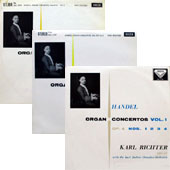 Handel - Organ Concertos Vol.1, 2 & 3 : Nos.1-12 [3LP Complete Set]