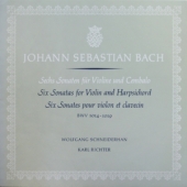 J.S. Bach - Sechs Sonaten Fur Violine Und Cembalo BWV 1014-1019 [2LP & Booklet Only Without Box]
