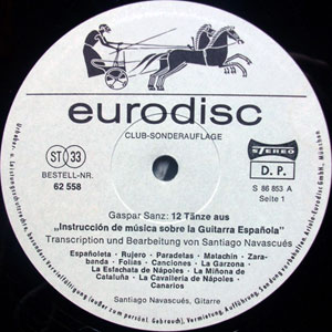 Spanische Gitarrenmusik : Spielt Albaniz, De Falla, Rodrigo, Sanz, Turina