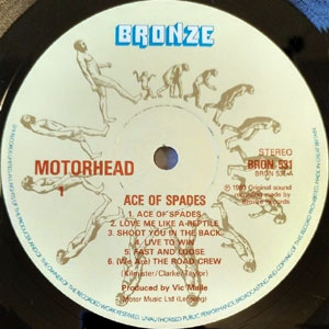 Ace Of Spades [Earliest Press Without 2406 201 Serial Number]