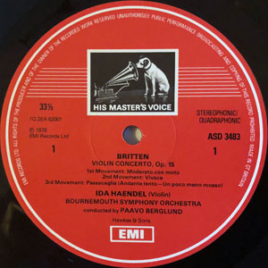 Britten - Violin Concerto, Op.15 + Walton - Violin Concerto