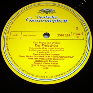 Weber - Der Freischutz [3LP Boxset]