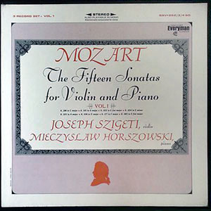 Mozart - The Fifteen Sonatas For Violin And Piano Vol.1 [3LP Boxset]