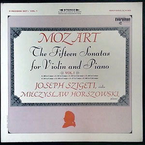 Mozart - The Fifteen Sonatas For Violin And Piano Vol.1 [3LP Boxset]