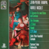 5 Sonaten Fur Zwei Floten Und Continuo : Telemann + J.S. Bach + Handel + C.P.E. Bach