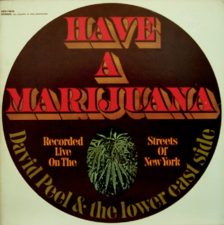 USED LP Have a marijuana DAVID PEEL & THE LOWER EAST SIDE CONDITION : COVER : EX - DISC : M- 국가 : USA 레이블 : Elektra original first press 년도 : 1968 커버