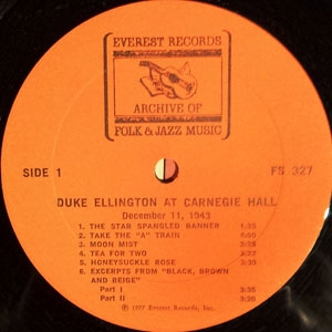 Duke Ellington At Carnegie Hall December 11, 1943