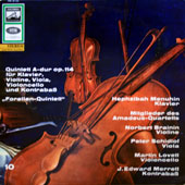 Schubert - Quintett A-Dur Op.114 Fur Klavier, Violine, Viola, Violoncello Und Kontrabass "Forellen-Quintett"