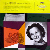 Singt Lieder Von Hugo Wolf [10 Inch LP]