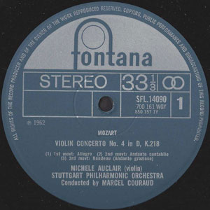 Mozart - Violinkonzert Nr.4, KV 218 + Nr.5, KV 219