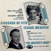 J.S. Bach - Double Concerto In D Minor + Handel - Trio Sonata No.2 In D [10 Inch]