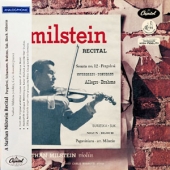 Milstein Recital : Pergolesi, Schumann, Brahms, Bloch